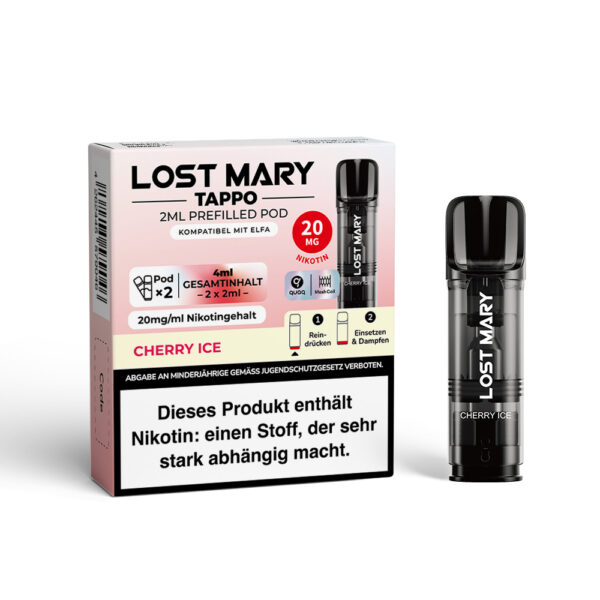 Lost Mary Tappo 2x 600 Züge Cherry Ice