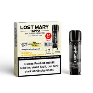 Lost Mary Tappo 2x 600 Züge Pineapple Passionfruit Lemon