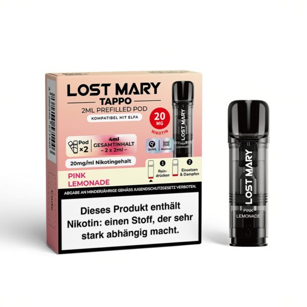 Lost Mary Tappo 2x 600 Züge Pink Lemonade