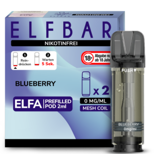 Elf Bar Elfa 2x 600 Züge Blueberry 0mg