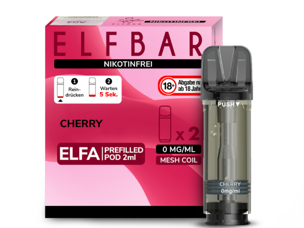 Elf Bar Elfa 2x 600 Züge Cherry Candy 0mg