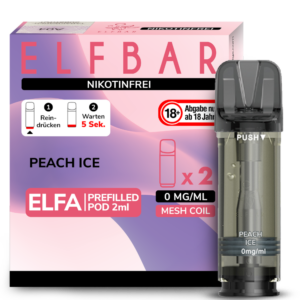 Elf Bar Elfa 2x 600 Züge Peach Ice / Juicy Peach 0mg