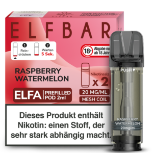 Elf Bar Elfa 2x 600 Züge Raspberry Watermelon