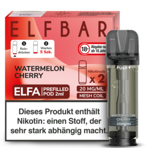 Elf Bar Elfa 2x 600 Züge Watermelon Cherry