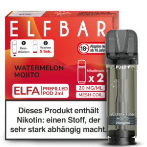 Elf Bar Elfa 2x 600 Züge Watermelon Mojito