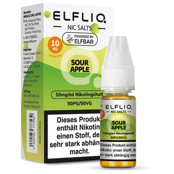 Elf Bar ElfLiq - Liqiud - 10mg - Sour Apple