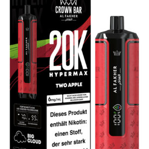 Alfakher 20k Crown Bar Hypermax Two Apple