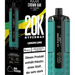 Alfakher 20k Crown Bar Hypermax Lemon Lime