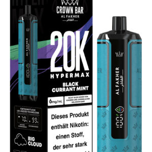 Alfakher 20k Crown Bar Hypermax Blackcurrant Mint