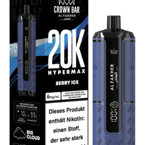 Alfakher 20k Crown Bar Hypermax Berry Ice