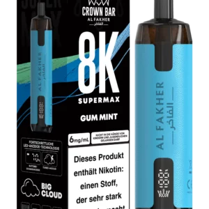 Alfakher 8k Crownbar Supermax Gum Mint